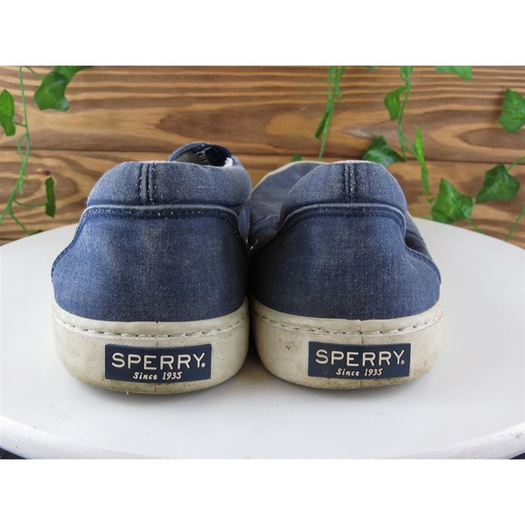 Sperry Top-Sider Sz 10.5 Slip-On Blue Fabric Men Slip‎ On  Medium (D, M) main image 8
